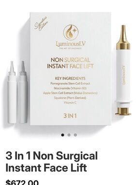 LuminousLV Non Surgical Instant Face Lift – White & Gold